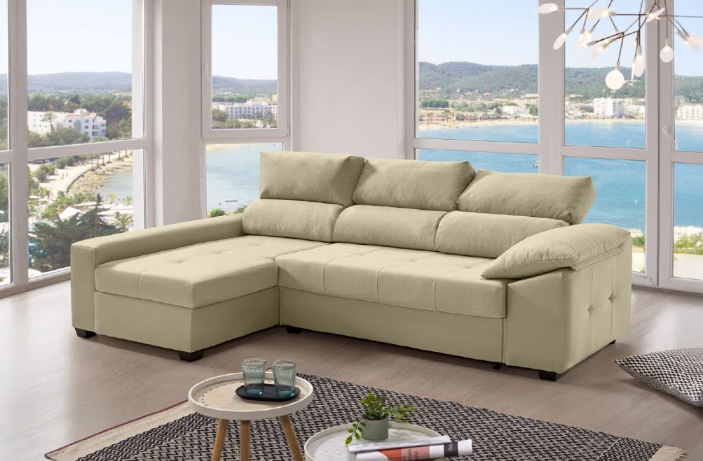 Sofá cama de tela Trinity de HOME - principal