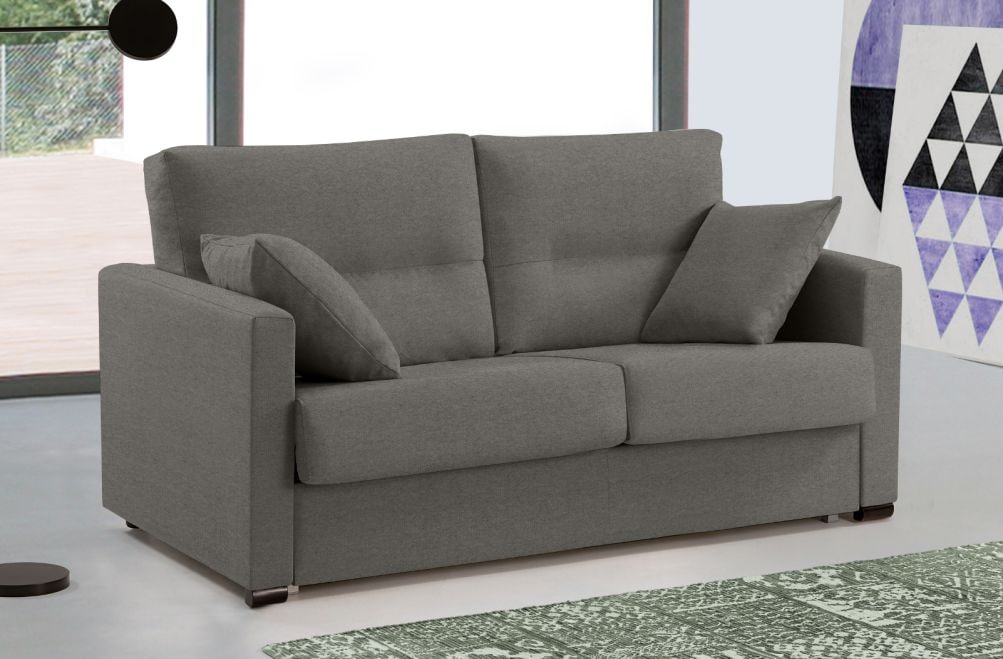 Sofá cama de apertura italiana de tela Laquia de HOME - principal