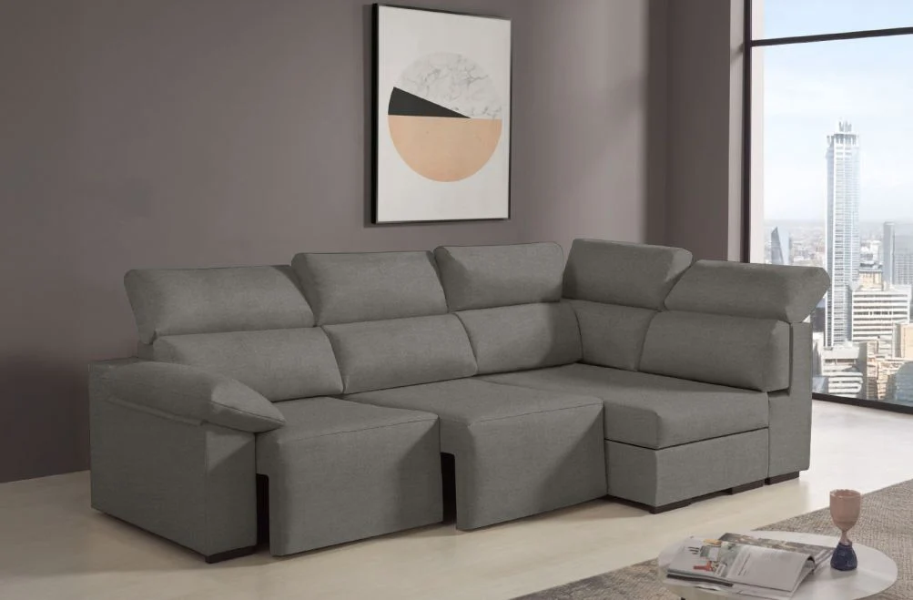 Sofá rinconera de tela Dener Extra de HOME - principal