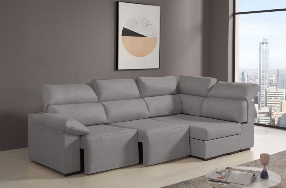 Sofá rinconera de tela Dener Extra de HOME - principal