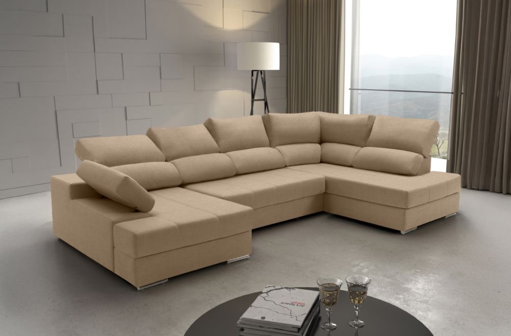 Sofá rinconera de tela Arima de HOME - principal