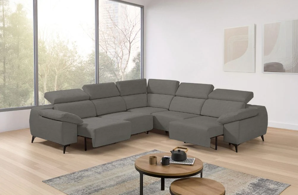 Sofá rinconera de tela Loren XL de StyleKomfort - principal