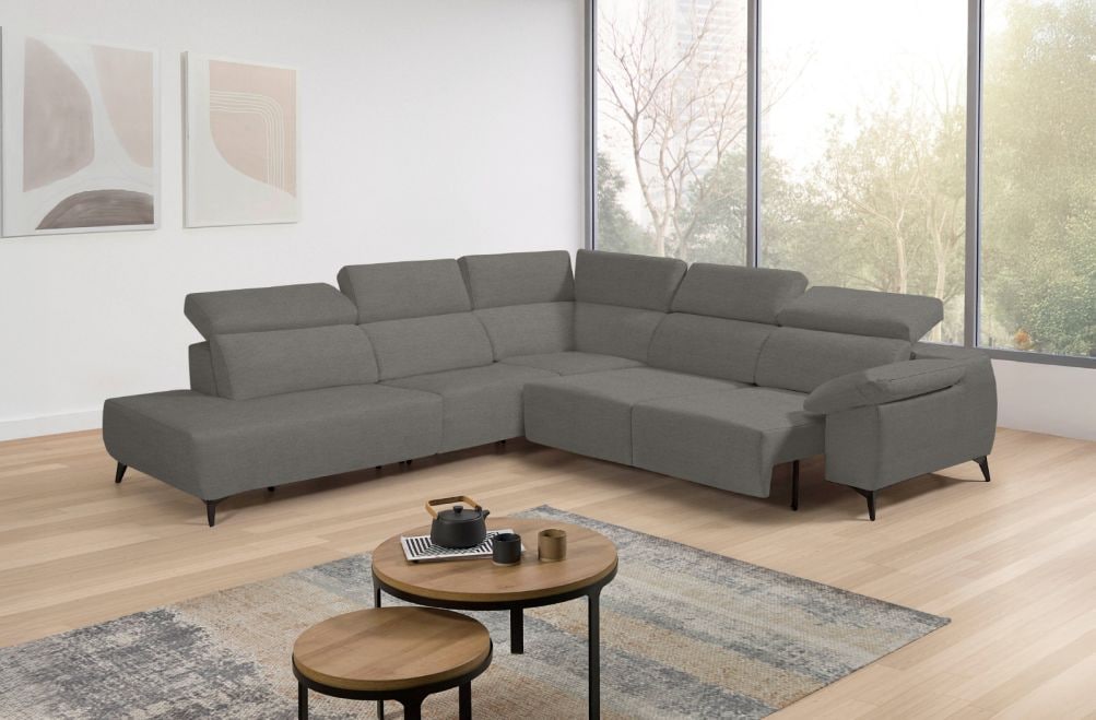 Sofá rinconera terminal de tela Loren de StyleKomfort - principal