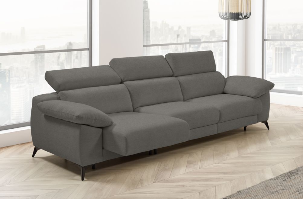 Sofá cama apertura italiana de tela Zaira Plus de StyleKomfort - principal