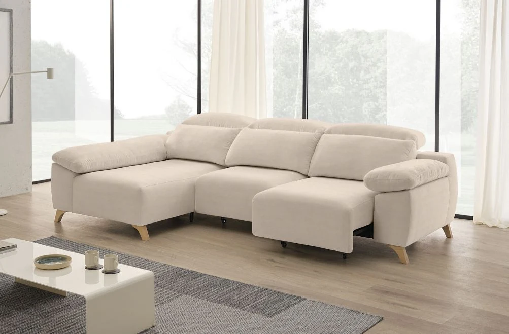 Sofá chaise longue de tela Boost de StyleKomfort - principal