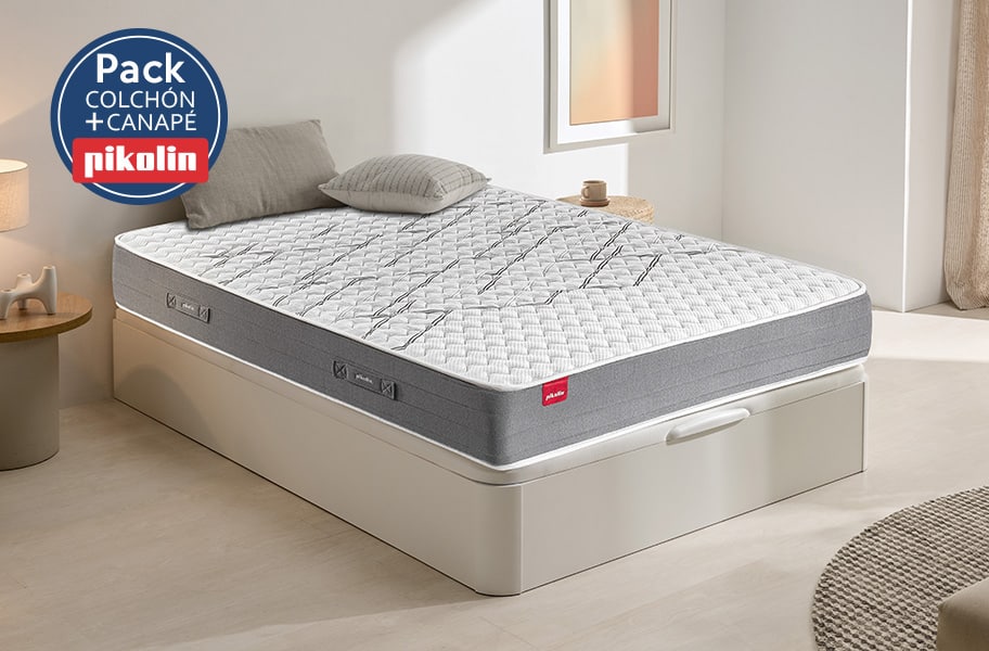 Pack colchón espumación Mumbai y canapé Airbox de Pikolin - principal