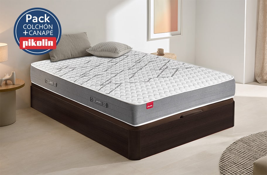 Pack colchón espumación Mumbai y canapé Airbox de Pikolin - principal