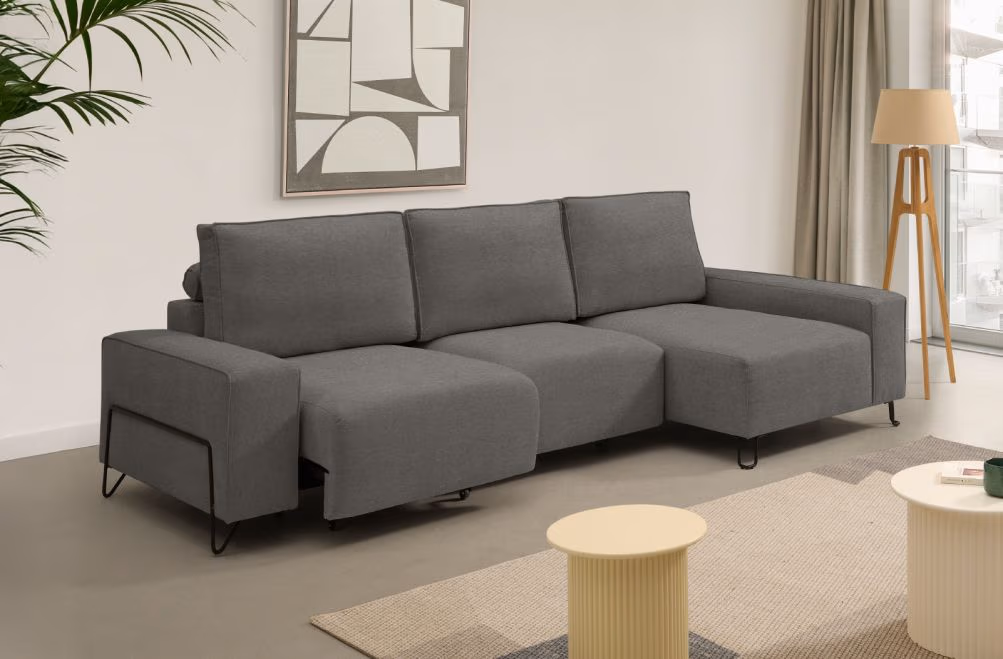 Sofá chaise longue de tela Epic de StyleKomfort - principal