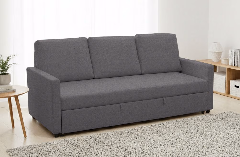 Sofá cama de tela Lordy de HOME - principal