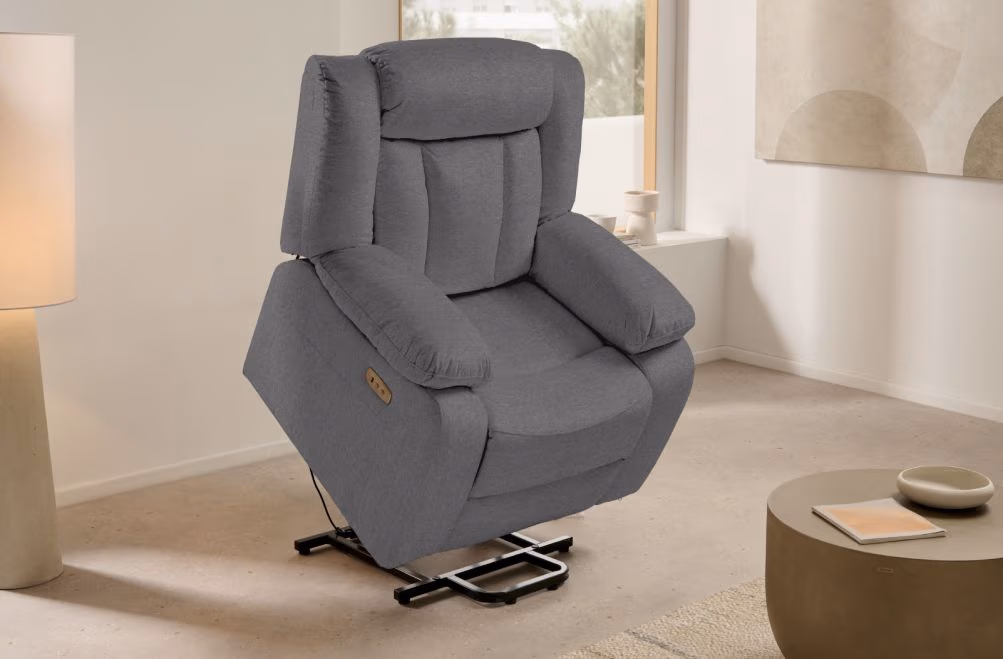 Sillón relax powerlift de tela Nero de HOME - principal