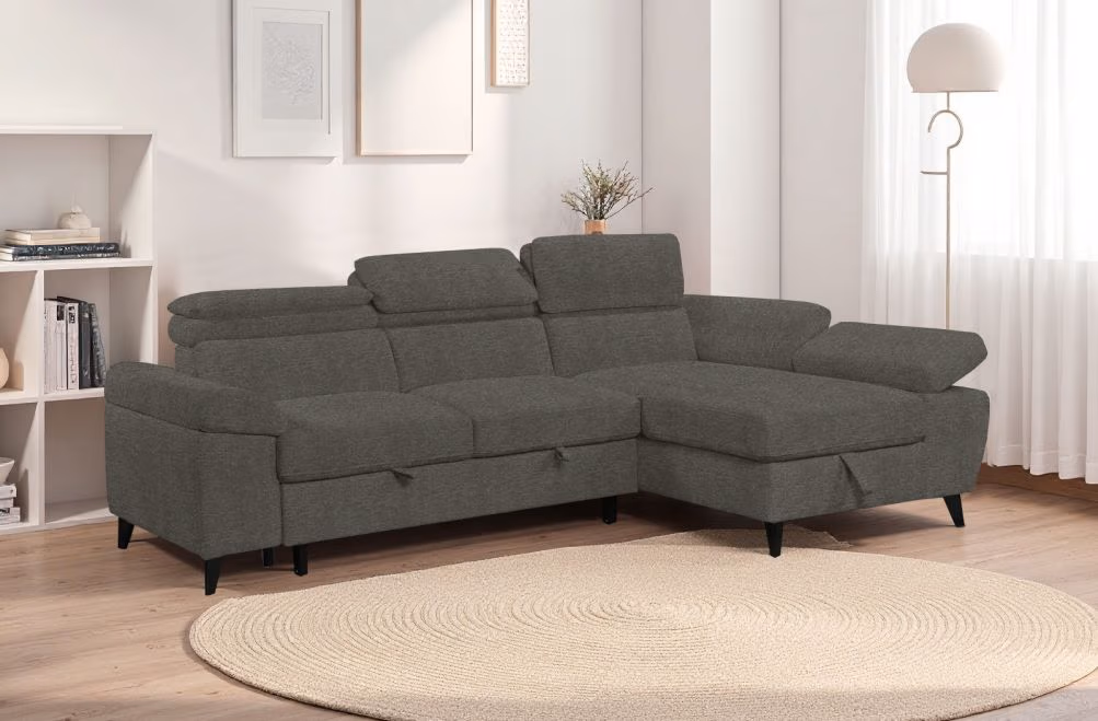 Sofá cama de tela Malena de HOME - principal