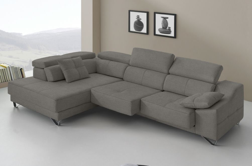 Sofá rinconera de tela Dante de HOME - principal