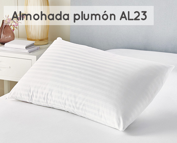Pikolin Home - Almohada 30% Plumón con Doble Funda de Algodón 90X40cm