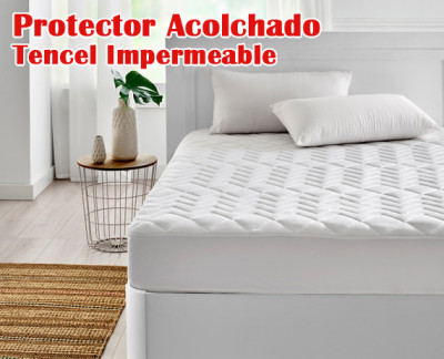 Protector de colchón antialérgico acolchado de microfibra 160x200 cm  Pikolin Home