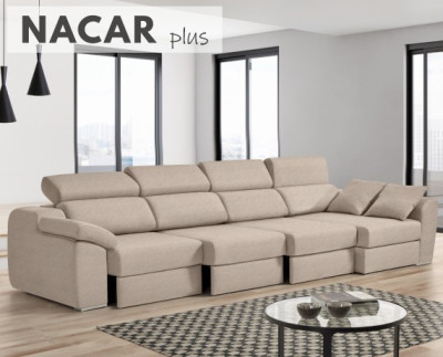 Sofás chaise de 4 plazas baratísimos - La Tienda HOME