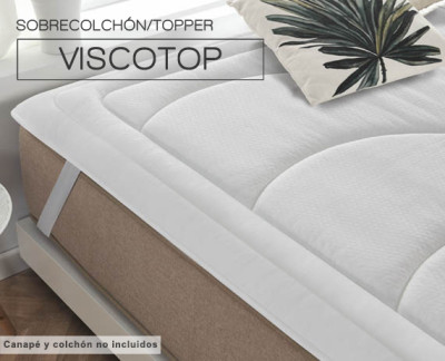 Topper Viscoelastico para colchón (135x190) - Colchones - Fundas
