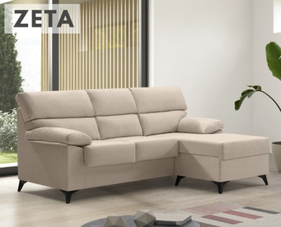 Sofás chaise longue microfibra Nabuc económicos - La Tienda HOME