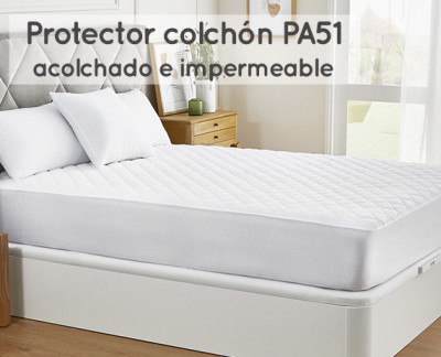 Protector de colchón antialérgico acolchado de microfibra 200x200